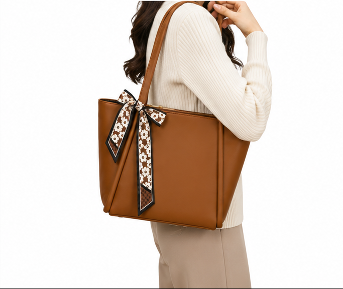 LuxeBloom Tote Bag B/S