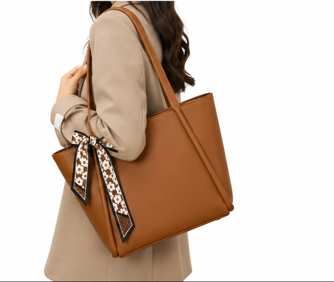 LuxeBloom Tote Bag B/S