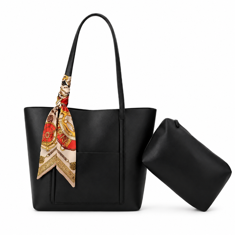 Trendy Brown Tote Bag Pouch B/S-049