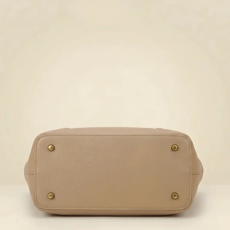 Trendy Brown Tote Bag with Scarf & Pouch B/S-049